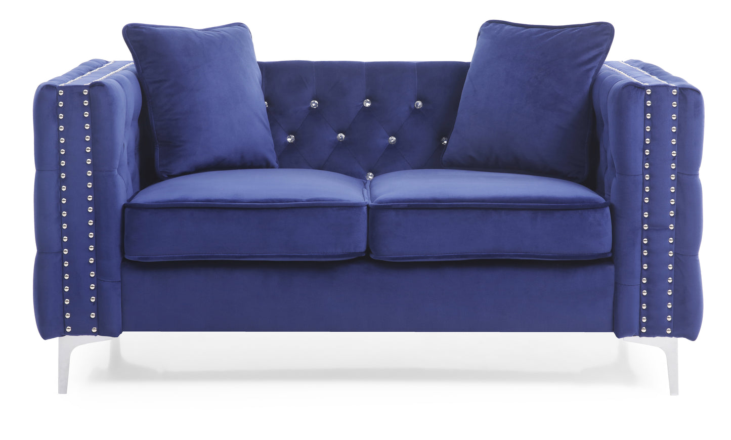 Glory Furniture Paige G829A-L Loveseat , BLUE