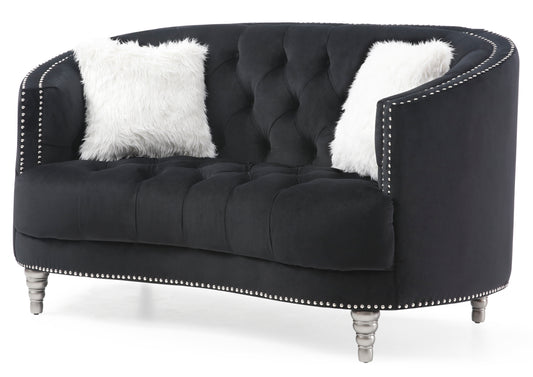 Glory Furniture Dania G853-L Loveseat , BLACK