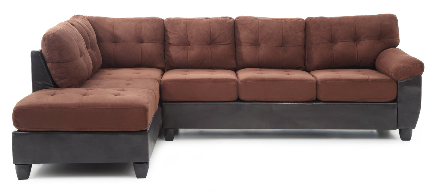 Glory Furniture Gallant G906B-SC Sectional , CHOCOLATE