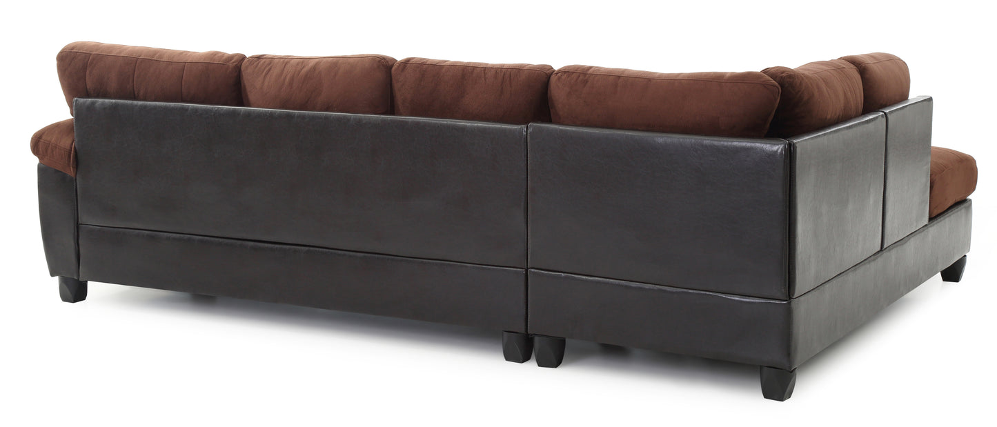 Glory Furniture Gallant G906B-SC Sectional , CHOCOLATE