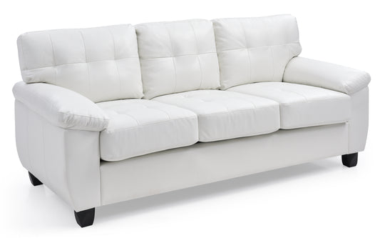 Glory Furniture Gallant G907A-S Sofa , WHITE