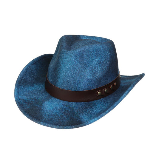 Western Cowboy Hat Felt Outdoor Sun Shade Top Hat Retro Jazz