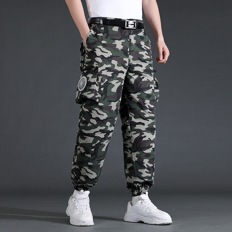 Men's Fashionable Outdoor High Temperature Refrigeration Heatstroke-proof Cooling Overalls With Fan