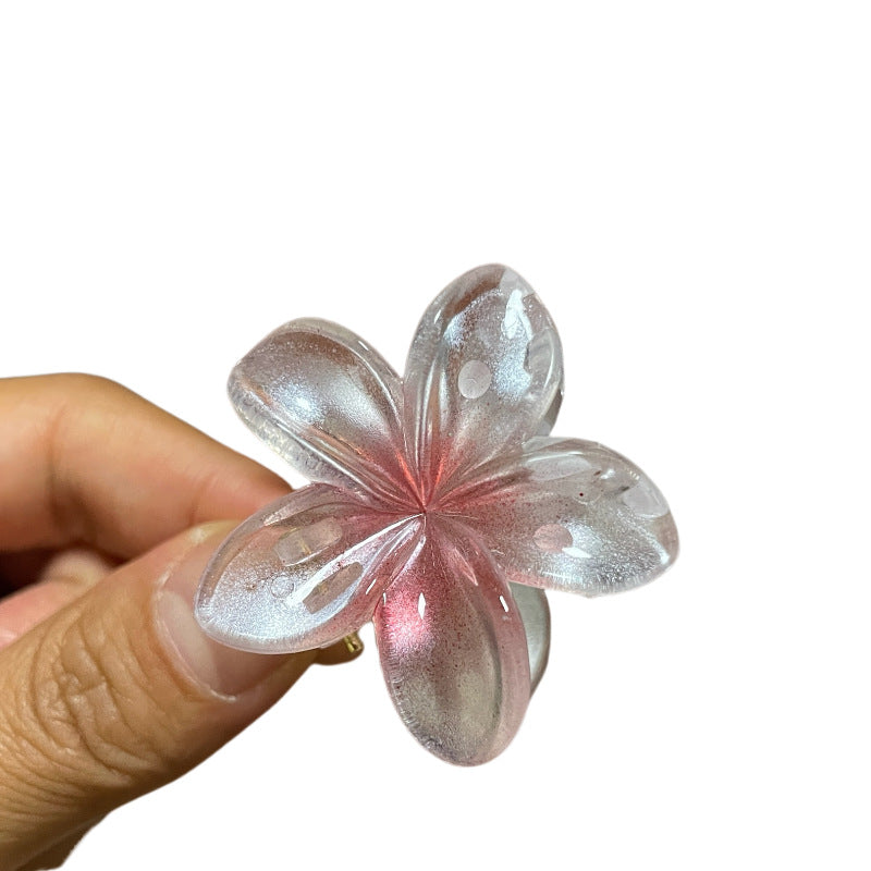 Stereo Color Plumeria Rubra Large Hair Clip