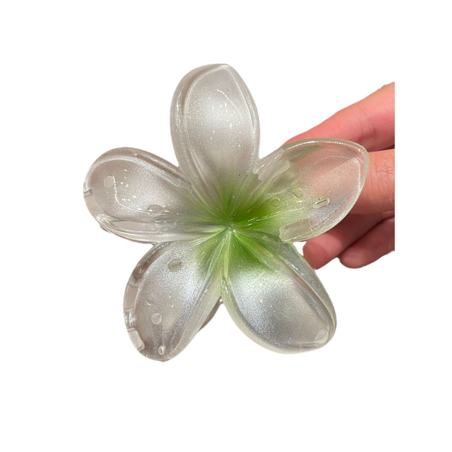 Stereo Color Plumeria Rubra Large Hair Clip