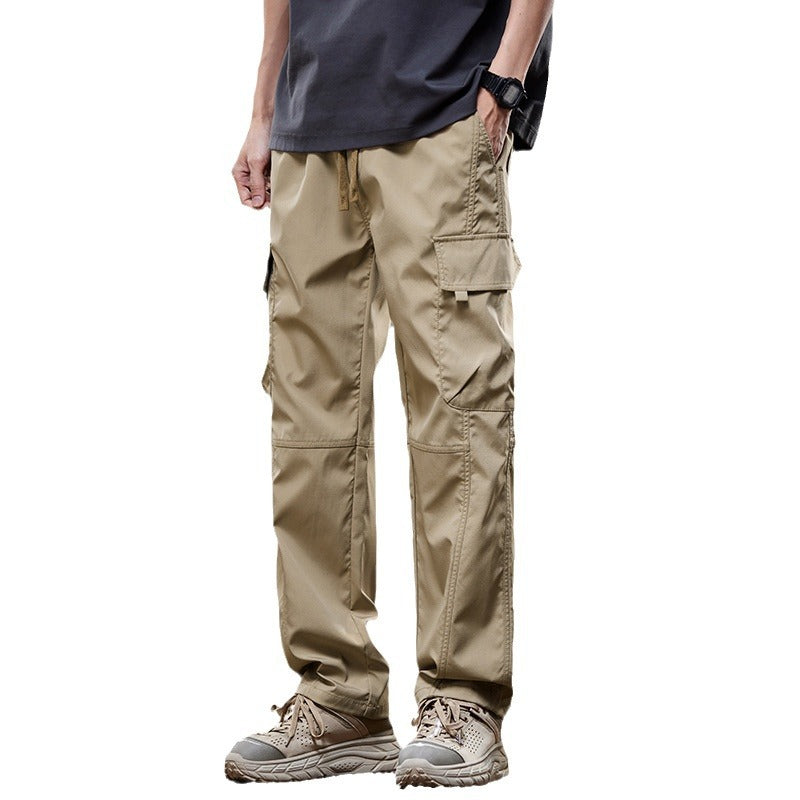 American Fashion Brand Workwear Men's Spring And Autumn Loose Straight Wide-leg Pants