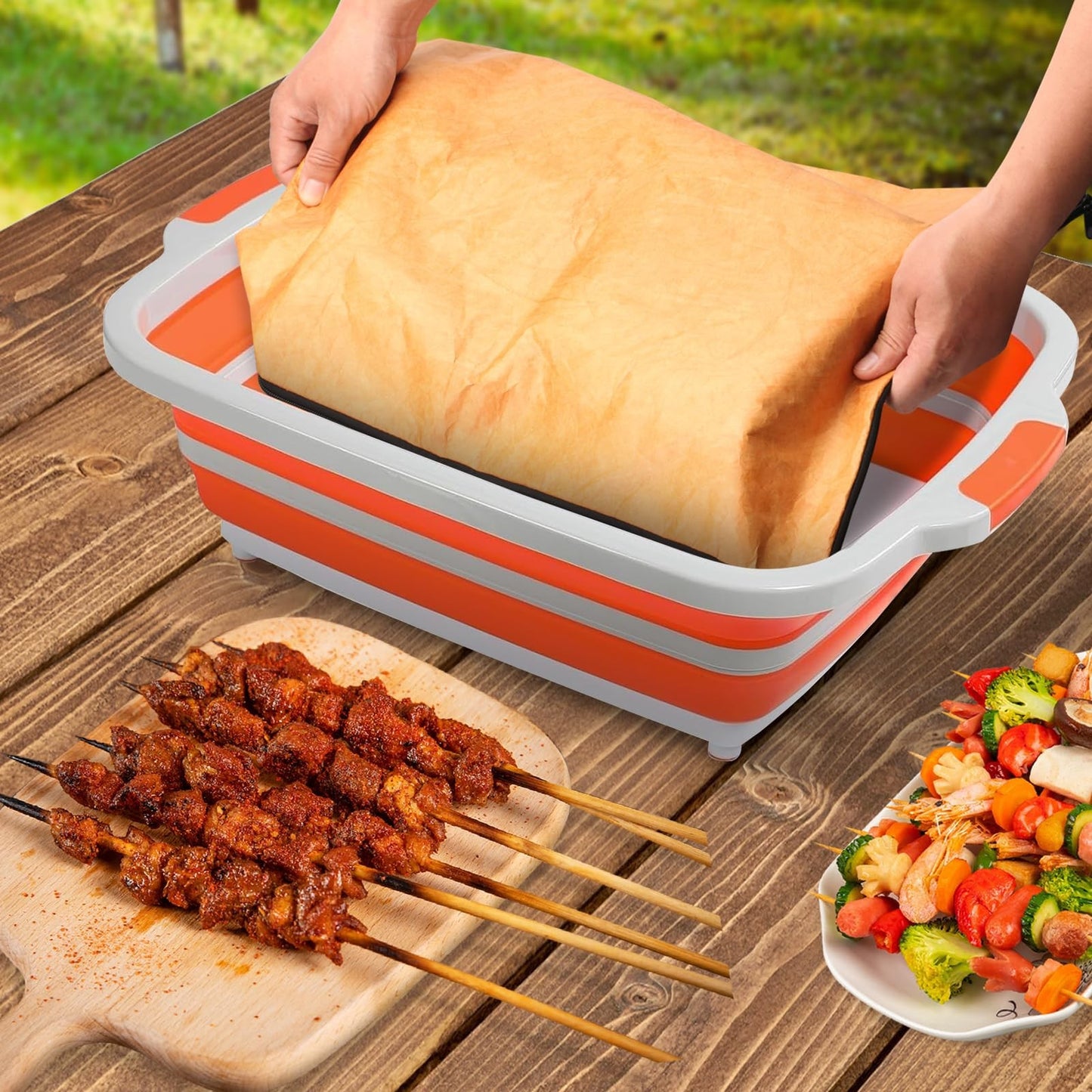 BBQ Barbecue Bag Foldable Lightweight Barbecue Bag