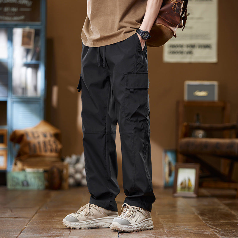 American Fashion Brand Workwear Men's Spring And Autumn Loose Straight Wide-leg Pants