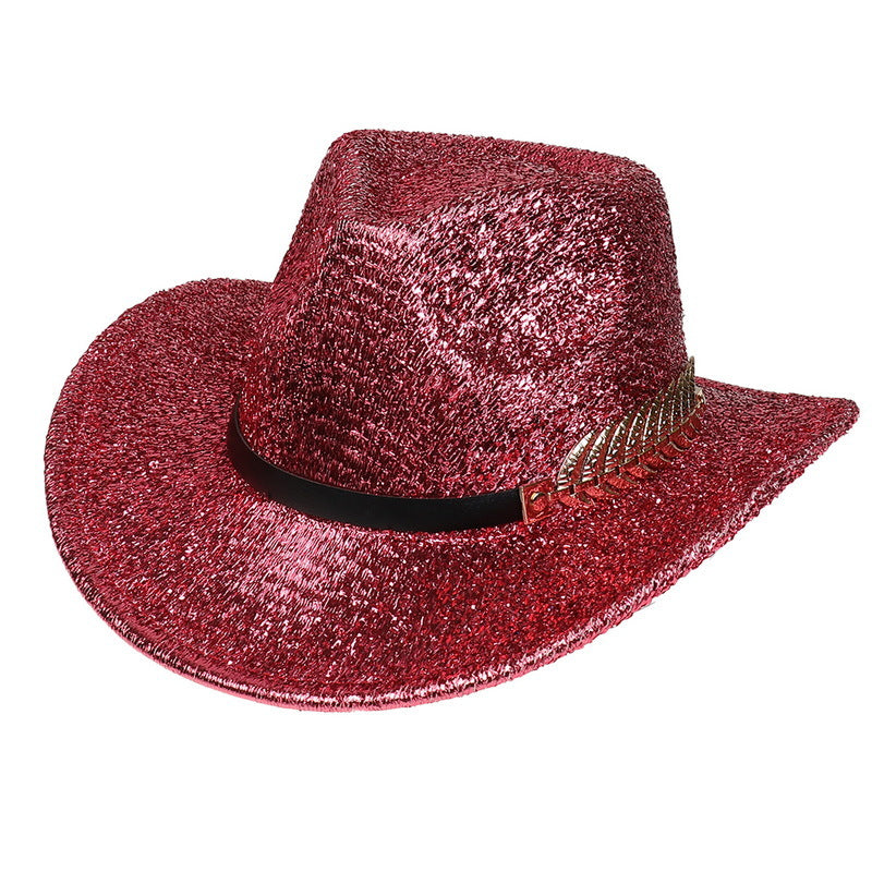 Party Dance Partner Fluorescent Big Brim Colorful Cowboy Hat