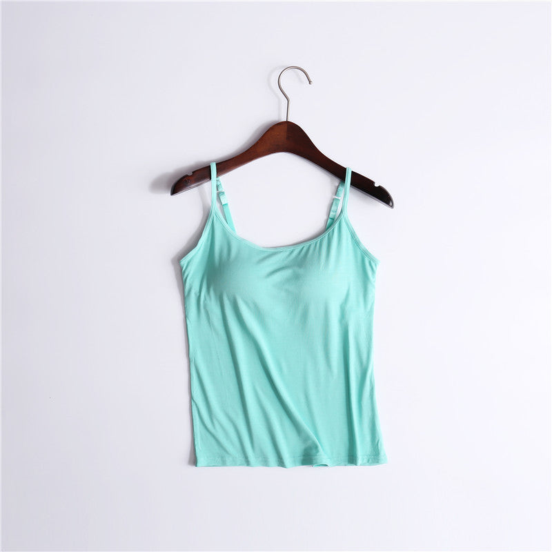 Women's Camisole With Chest Pads Without Wire Cups