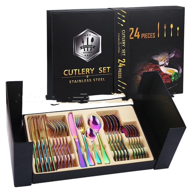 Stainless Steel Tableware Gift Box Set