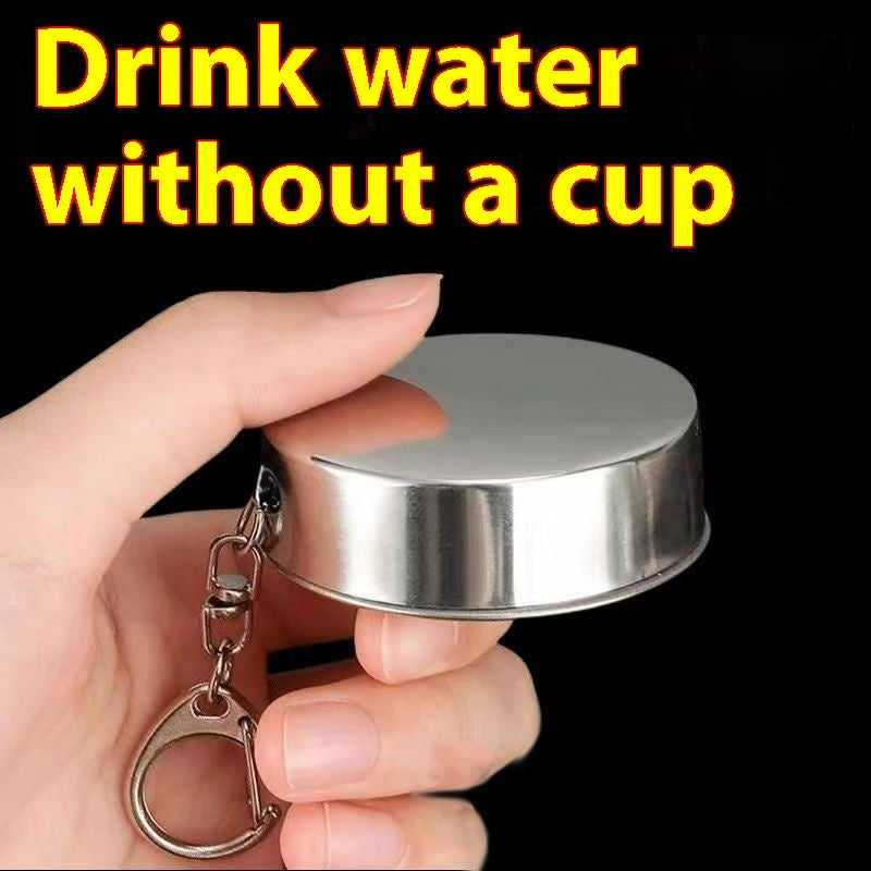 Stainless Steel Outdoor Folding Travel Water Cup Creative