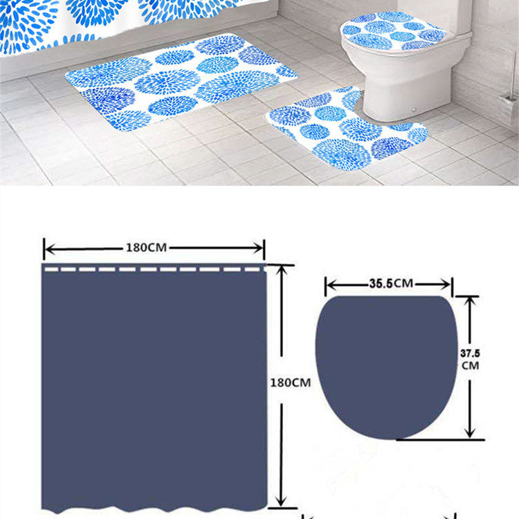 Shower Bathroom Shower Partition Curtain