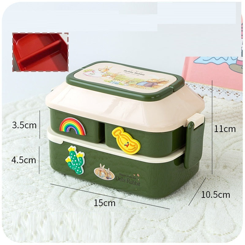 Cute Kids Bento Fruit  Divided Picnic Box