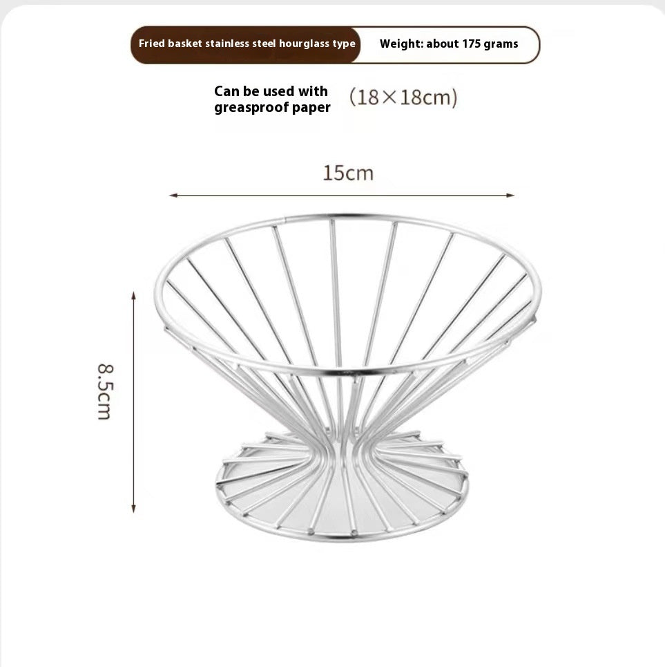 304 Stainless Steel Chips Basket Mini Frying Basket