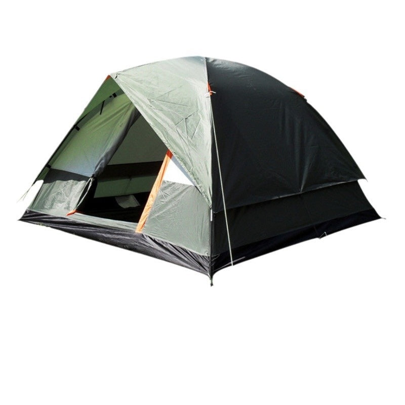 Outdoor Supplies Rain-proof Camping Tent Hand-mounted Double-layer Family Travel Camping Waterproof