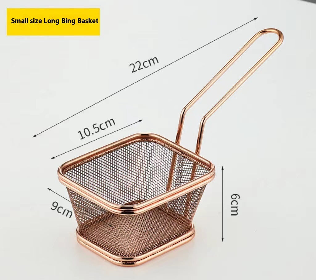 304 Stainless Steel Chips Basket Mini Frying Basket