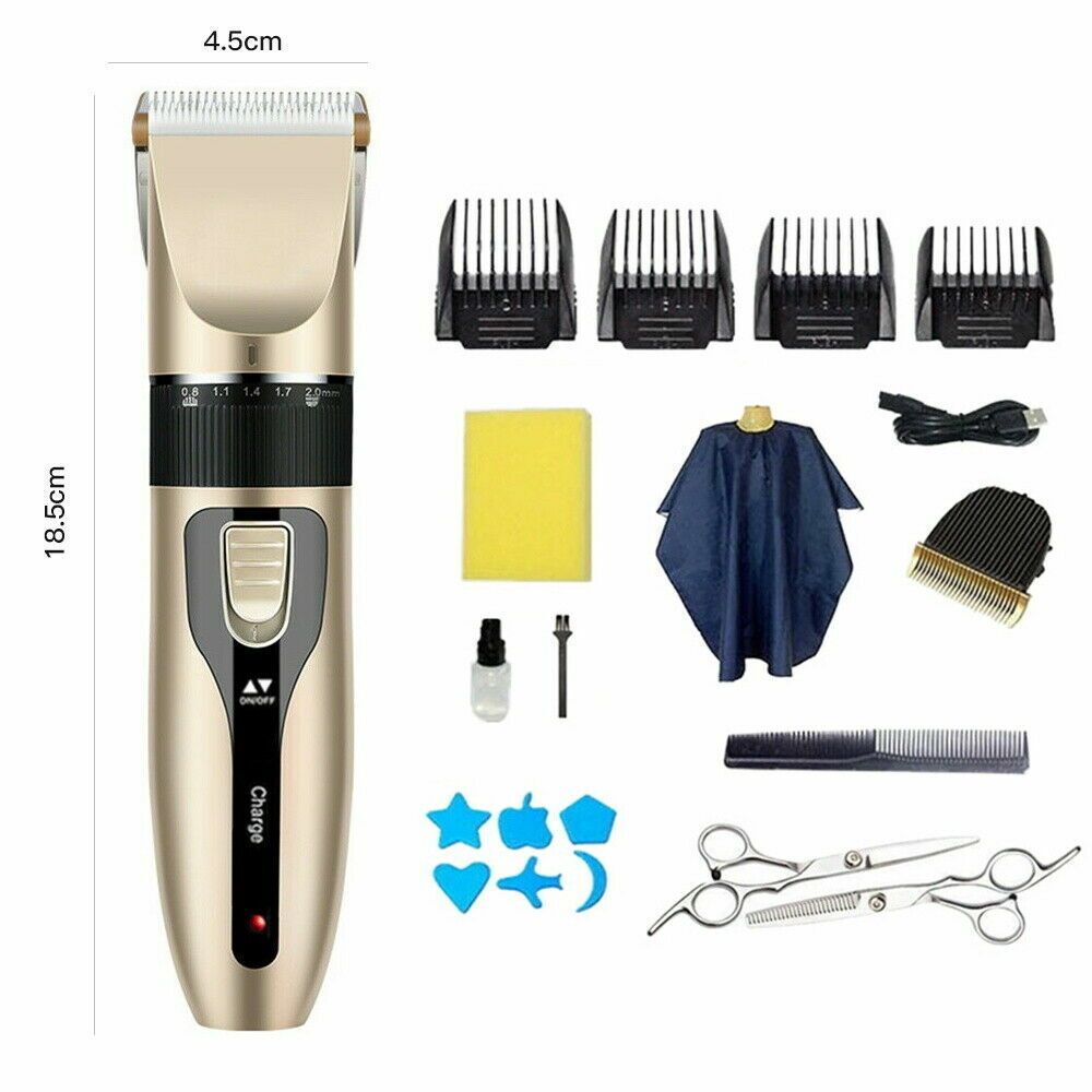 10pcs Pet Hair Electric Clippers Trimmer Cat Dog Grooming Shaver Kit Cordless