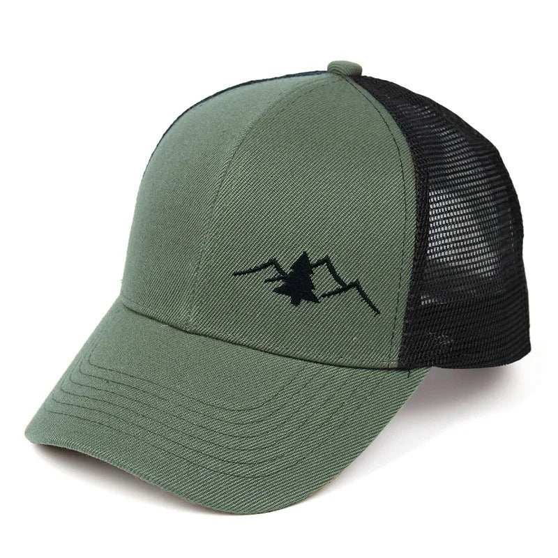 New Outdoor Trucker Embroidered Baseball Cap Men