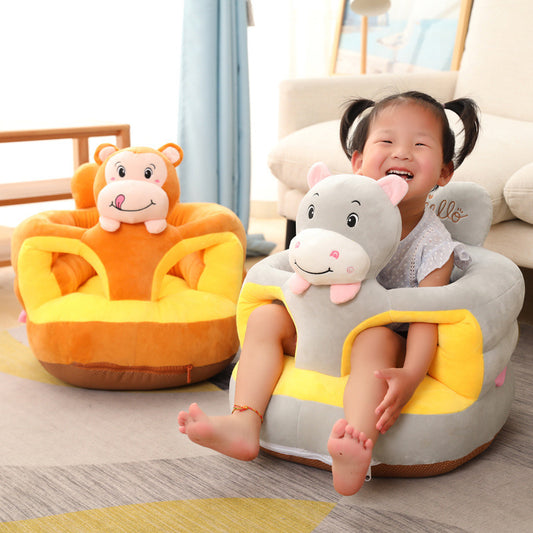 Cute Anti-rollover Baby Learns To Sit On Sofa Cartoon Plush Toys