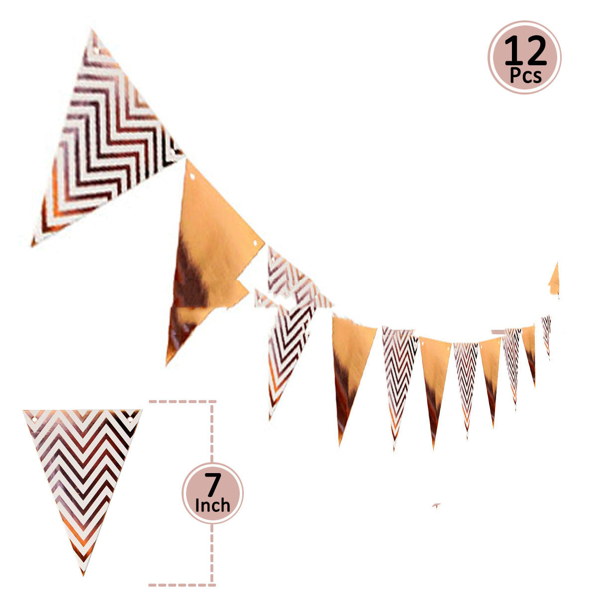 Birthday Party Supplies Paper Decoration Pull Flag Banner