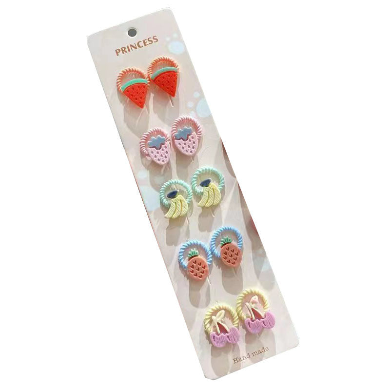 Summer Baby Resin Hair Accessories Toddler Hair Rope