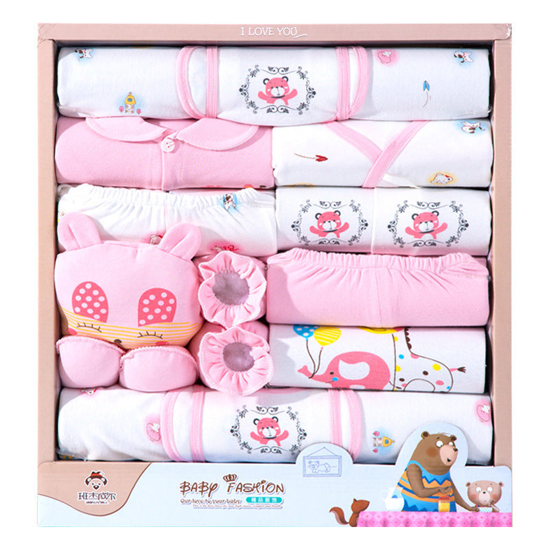 18 Piece Cotton Newborn Clothes Gift Box Set