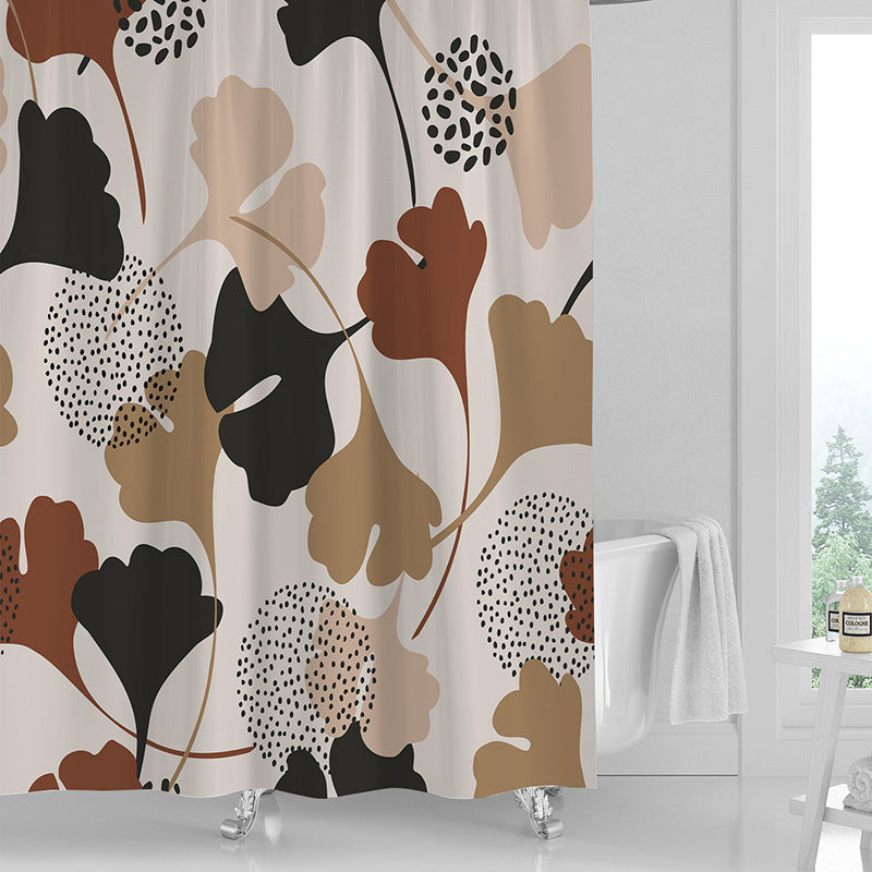 Printed Shower Curtain Waterproof Polyester Shower Curtain