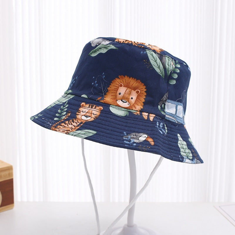 Children's Thin Cute Printed Sunscreen Sun Hat