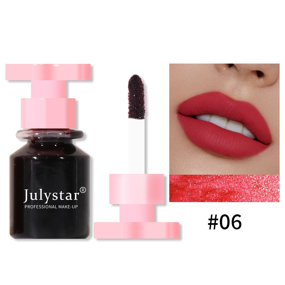 6 Colors Moisturizing Lip Lacquer Long Lasting And Does Not Fade Lip Stain