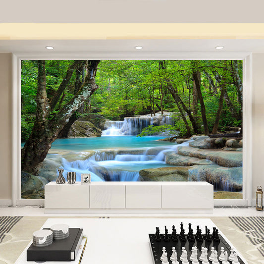 Self-adhesive Wallpaper For Living Room 3D TV Backdrop