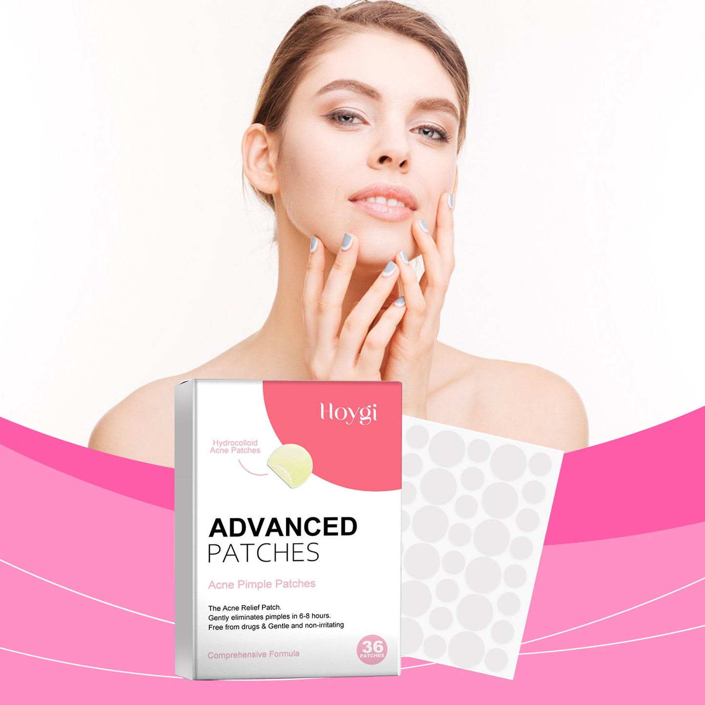 Gentle Cleansing Of Facial Skin Acne Patch