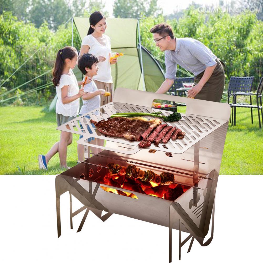 Outdoor Portable Single Grill Stainless Steel Grill