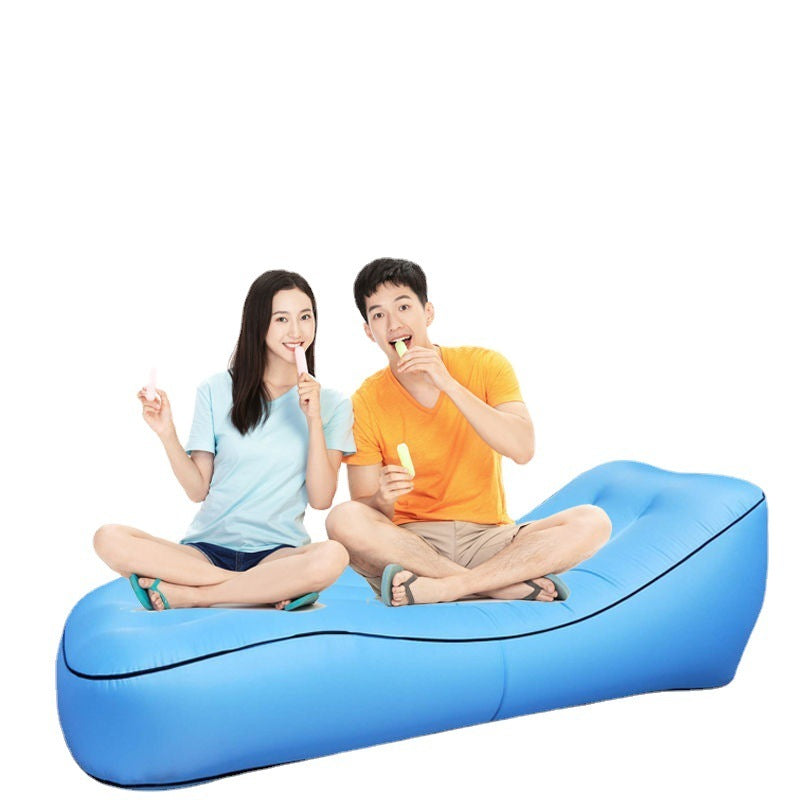 Camping Sofa Inflatable Sofa Portable Air Bed Outdoor Airbed Casual Beach Recliner Floatation Bed