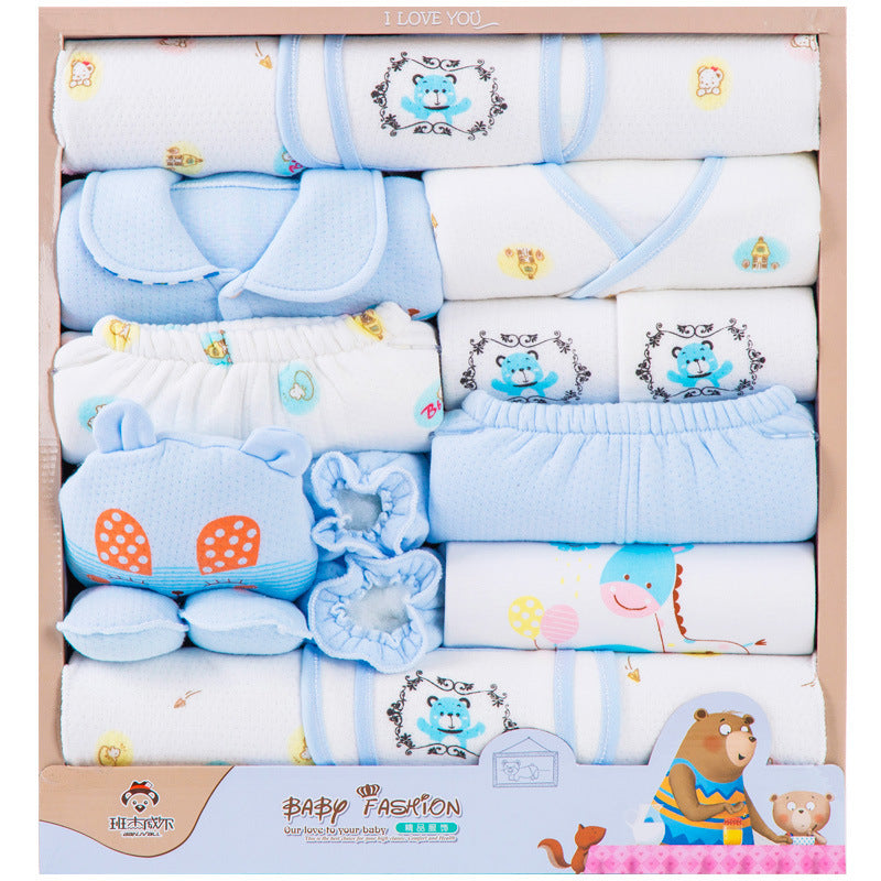 18 Piece Cotton Newborn Clothes Gift Box Set