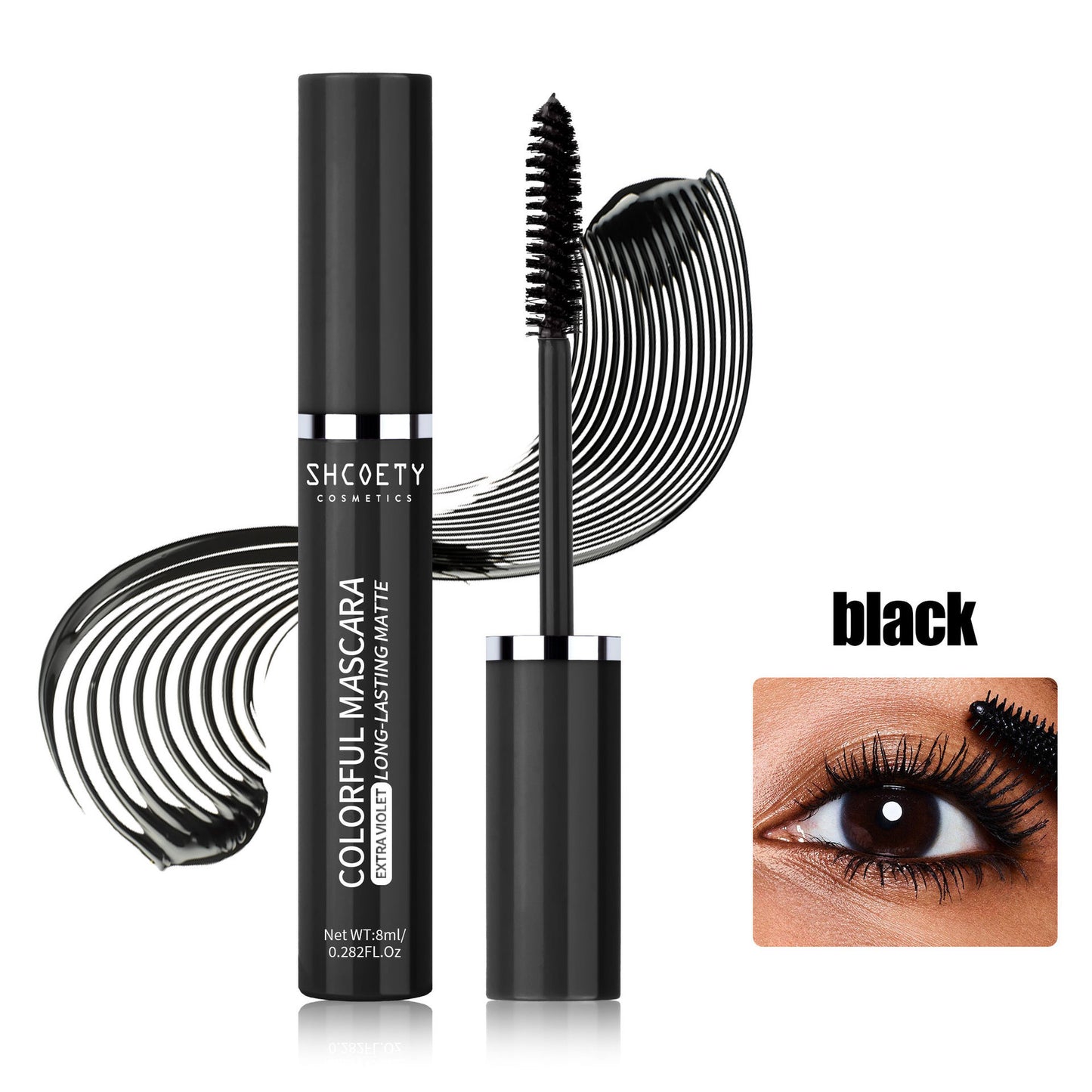 Color Mascara Waterproof Not Smudge Long Thick