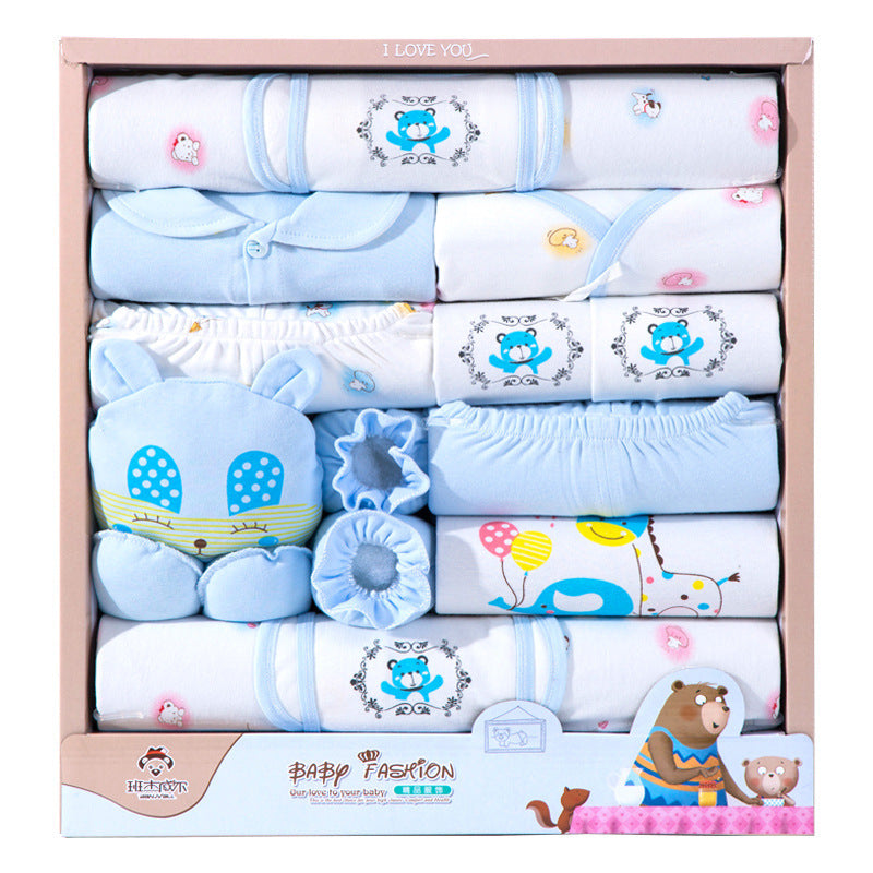 18 Piece Cotton Newborn Clothes Gift Box Set