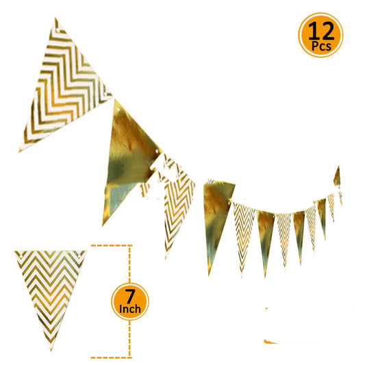 Birthday Party Supplies Paper Decoration Pull Flag Banner