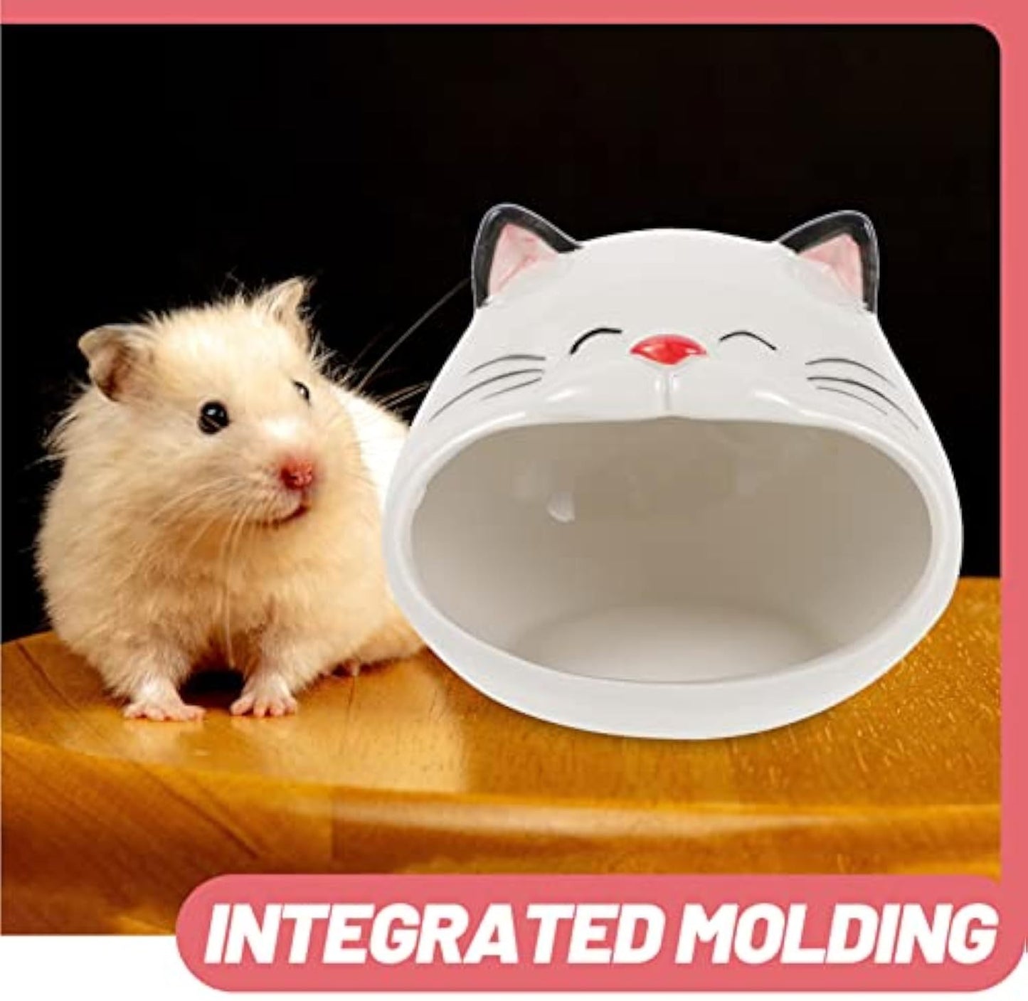 Cat Shape Hamster House Hamster Ceramic Nest Hamster Bath House Small Animal Habitat Critter Bath House Ceramic Pet House Cooling Gerbil House Ceramics Hamster Cage