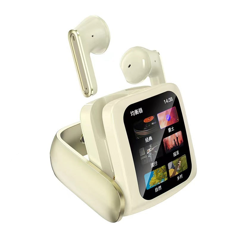 Full Touch Screen Bluetooth Headset Noise Reduction Card Long Endurance Smart Bluetooth Headset