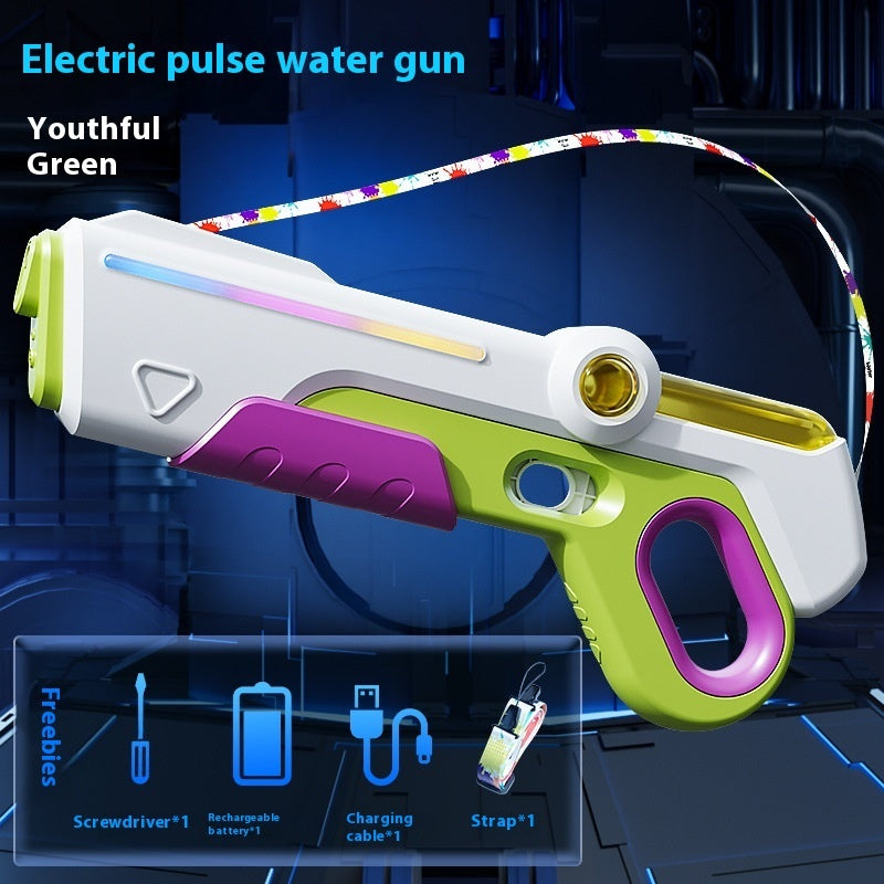 Large Capacity Self-priming Continuous Electric Pulse Water Gun