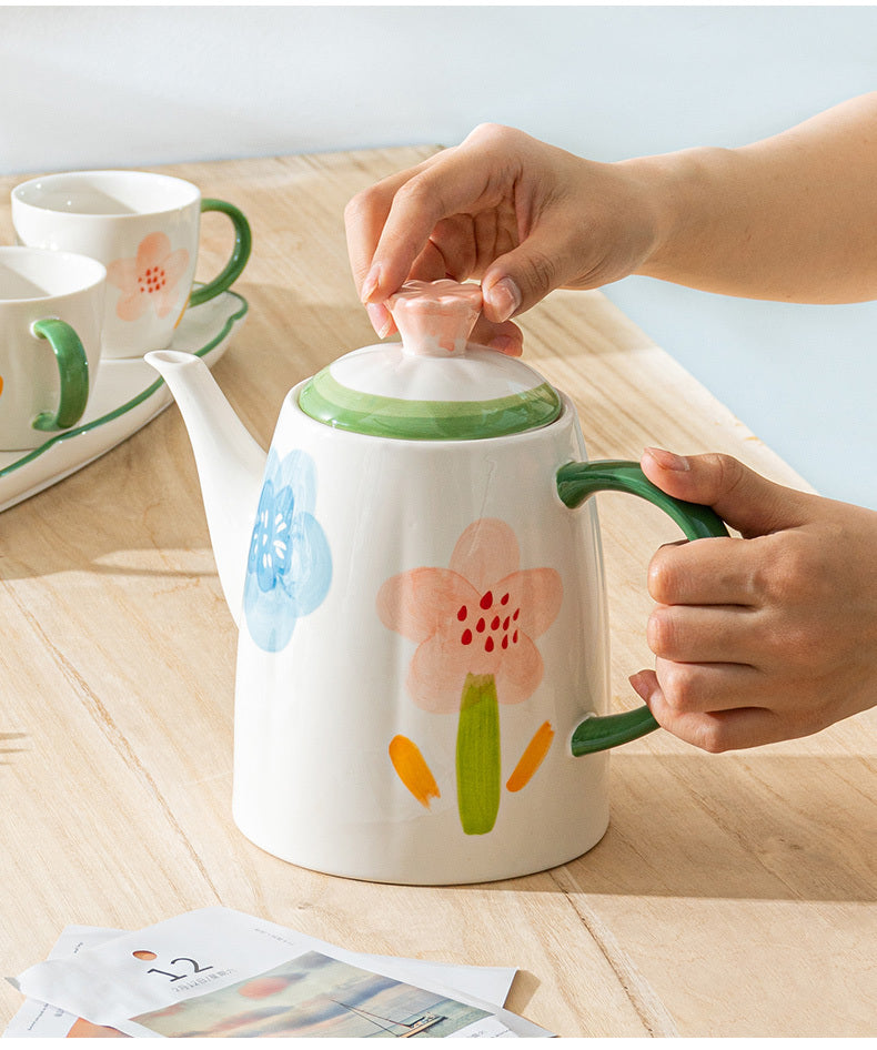 Underglaze Porcelain Water Utensils Set Teacup Tea Set