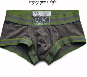 DM Men's Quick-drying Striped Boxers