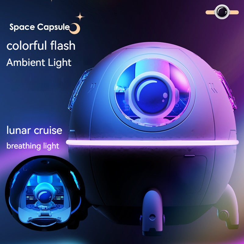 Space Capsule Humidifier USB Heavy Fog Household Silent Bedroom Small Night Lamp