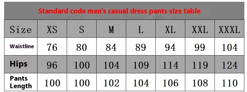 Men's Foreign Trade Double Fold Leisure Business Pants