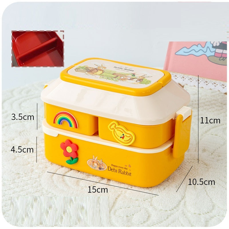 Cute Kids Bento Fruit  Divided Picnic Box