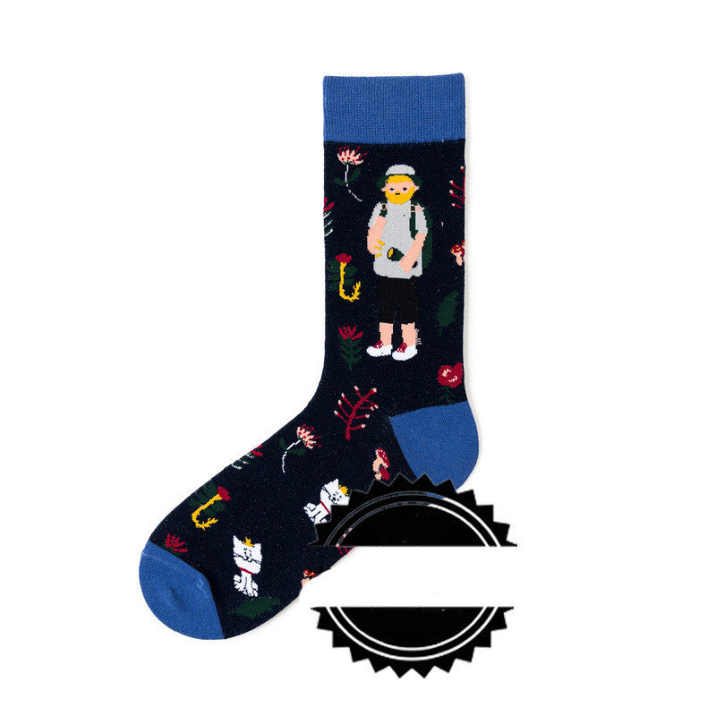 Couple Socks  Funny Creative Illustration Socks