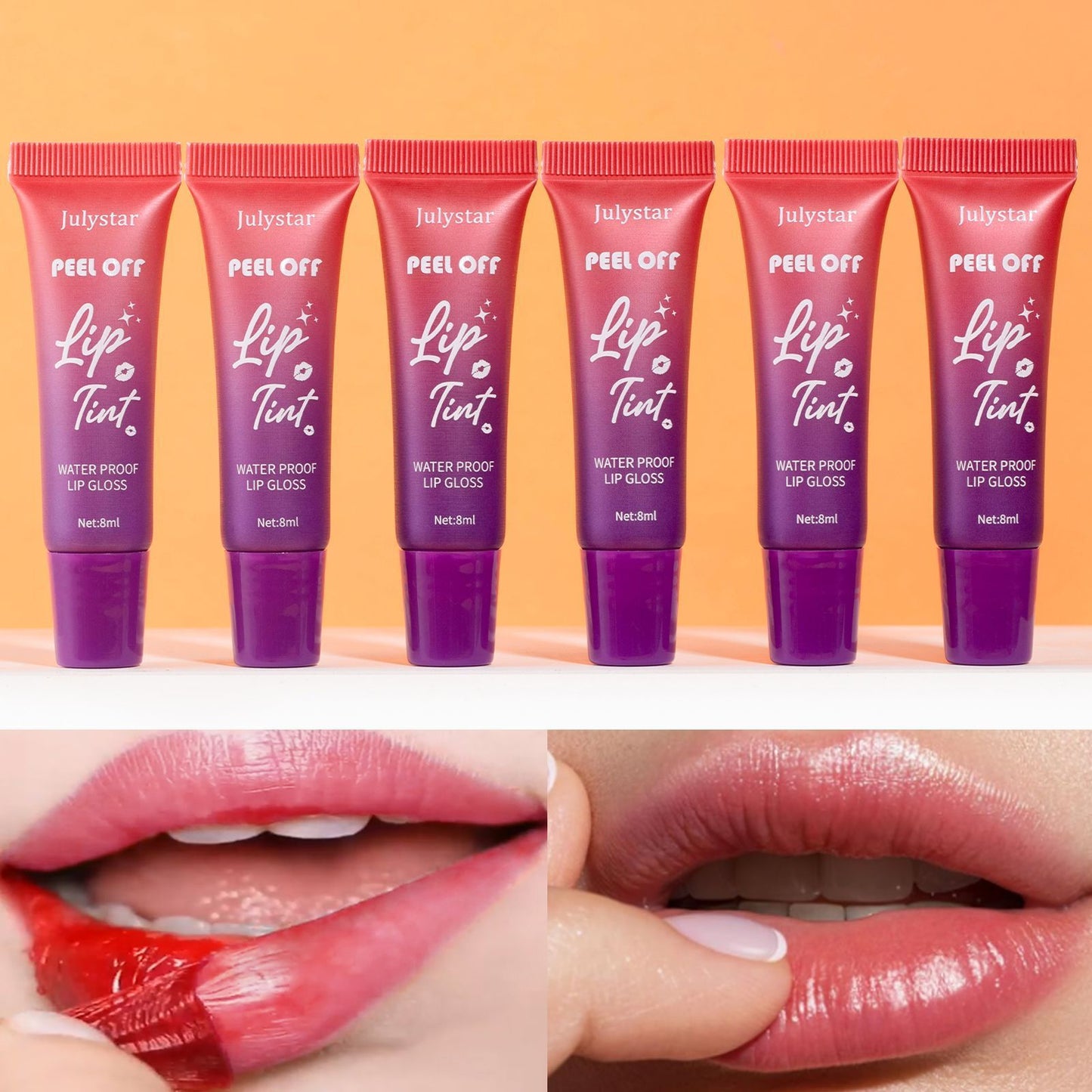 Makeup Fruit Flavor Tear And Pull Lip Lacquer Matte Finish