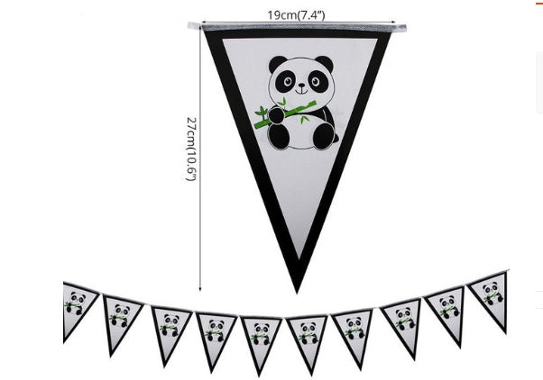 Panda children's birthday holiday party atmosphere supplies