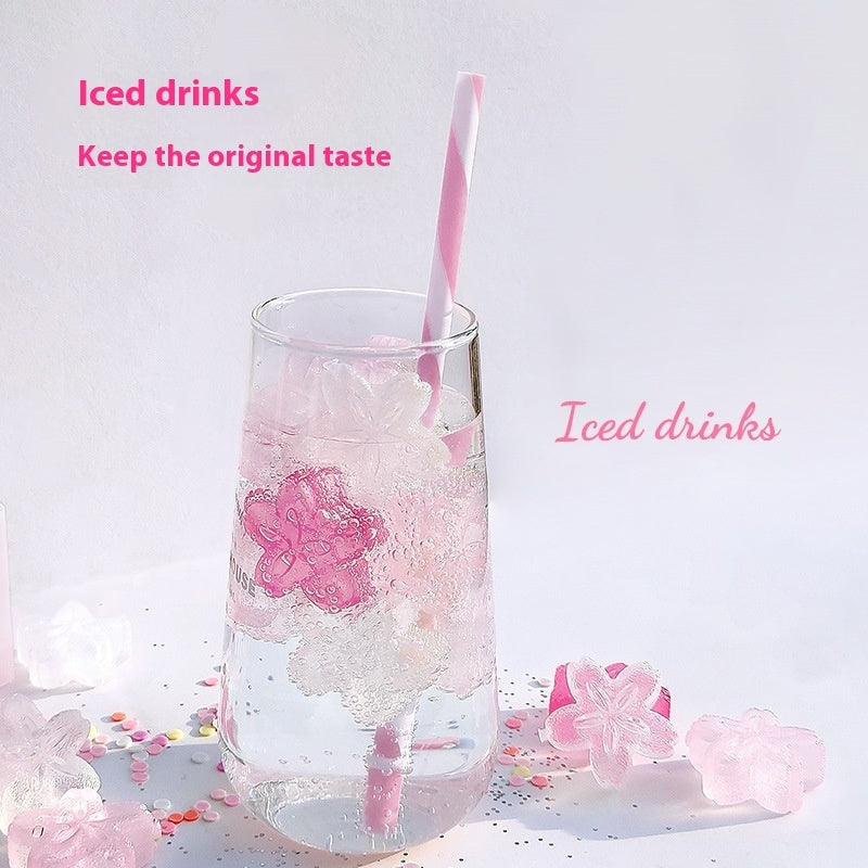 Cooling Iced Cherry Blossoms Can Be Recycled Ice Cubes Ice Maker